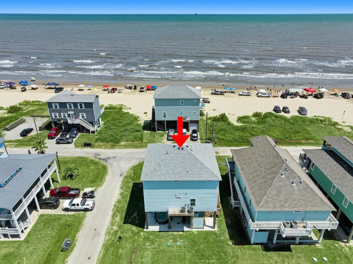 Beachfront - Hot Tub - Bbq - 14 Guests Bolivar Peninsula Exterior foto